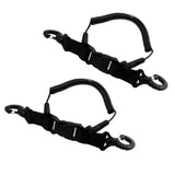 Maxbell 2 Pieces Scuba Diving Dive Camera Light Spring Coil Lanyard Nylon Webbing Strap with Quick Release Buckle and Clips