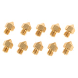 Maxbell 10x3D Printer 0.4mm Extruder Brass Nozzle Print Head for MK8 Makerbot RepRap Precision Machined