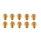 Maxbell 10x3D Printer 0.4mm Extruder Brass Nozzle Print Head for MK8 Makerbot RepRap Precision Machined