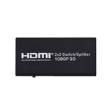 Maxbell HDMI Switch 2 in 2out Switcher Selector Splitter Hub Box For HDTV HD EU Plug