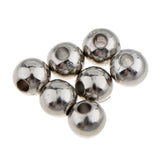 Maxbell 100Pcs Silver Iron Loose Beads Spacer DIY Jewelry Findings Crafts