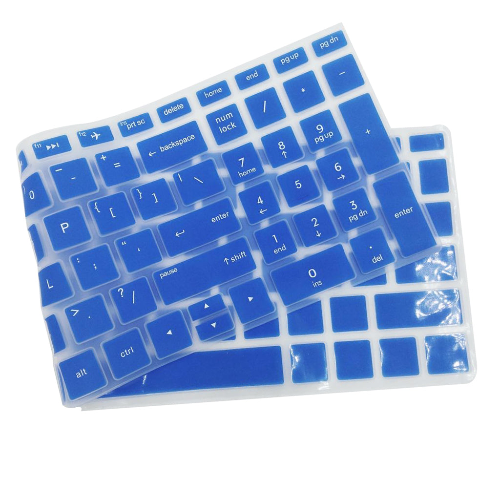 Maxbell Silicone Desktop Keyboard Skin Cover For HP 15.6 Inch BF Laptop Blue