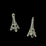 Maxbell 30 Pieces Zinc Alloy Tibetan Silver Eiffel Tower Charm Pendant for Necklace Bracelet Making