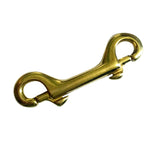 Maxbell Double End Clip Snap Hook Brass Heavy Duty 3.5" for Luggage Strap Keychain