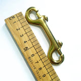 Maxbell Double End Clip Snap Hook Brass Heavy Duty 3.5" for Luggage Strap Keychain