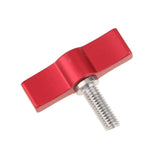 Maxbell 2 Wings Knob Male M6x17mm Thumb Screw For Camera Rod Clamp Rosette Handle Red