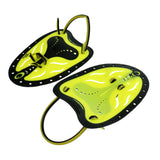 Maxbell 1 Pair Large Yellow Adult Men Adjustable Silicone Swimming Hand Paddle Swim Fins 8.66 x 5.9 inches