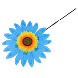 Maxbell 36cm DIY Sunflower Windmill Pinwheel Kids Outdoor Camping Beach Toy Home Garden Yard Decor Blue