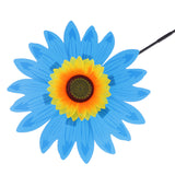 Maxbell 36cm DIY Sunflower Windmill Pinwheel Kids Outdoor Camping Beach Toy Home Garden Yard Decor Blue