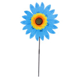 Maxbell 36cm DIY Sunflower Windmill Pinwheel Kids Outdoor Camping Beach Toy Home Garden Yard Decor Blue