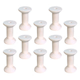 Maxbell 10 Pieces Wood Empty Thread Spools Reels Bobbins For Sewing Ribbons 47mmx31mm