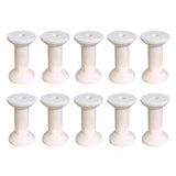 Maxbell 10 Pieces Wood Empty Thread Spools Reels Bobbins For Sewing Ribbons 47mmx31mm