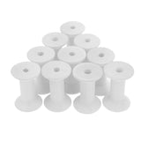 Maxbell 10 Pieces Wood Empty Thread Spools Reels Bobbins For Sewing Ribbons 47mmx31mm