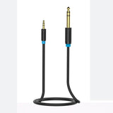 Maxbell Gold Plated 3.5mm 1/8'' Male Stereo to 6.5/6.35mm 1/4''Male Stereo Audio Cable 0.5m