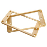 Maxbell 2 Pieces Plastic Humbucker Pickup Mounting Ring Frame for Electric Guitar Accessory Beige