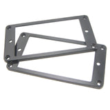 Maxbell 2 Pieces Plastic Humbucker Pickup Mounting Ring Frame for Electric Guitar Accessory Black