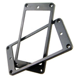 Maxbell 2 Pieces Plastic Humbucker Pickup Mounting Ring Frame for Electric Guitar Accessory Black