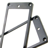 Maxbell 2 Pieces Plastic Humbucker Pickup Mounting Ring Frame for Electric Guitar Accessory Black