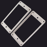 Maxbell 2 Pieces Plastic Humbucker Pickup Mounting Ring Frame for Electric Guitar Accessory White