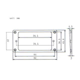 Maxbell 2 Pieces Plastic Humbucker Pickup Mounting Ring Frame for Electric Guitar Accessory White