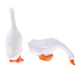 Maxbell 2Pcs Realistic Resin Ducks Figurine Model Statues Lawn Sculpture for Decors