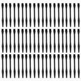 Maxbell 60Pcs New 2BA Plastic Dart Stems Dart Shafts Diam 6mm Safe Throwing -Black