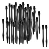 Maxbell 60Pcs New 2BA Plastic Dart Stems Dart Shafts Diam 6mm Safe Throwing -Black