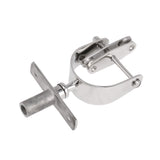 Maxbell Boat Rowlock Oar Lock Horns with Socket for 2" Oars 316 Stainless Steel