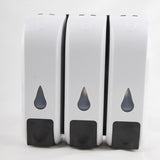 Maxbell 350ml ABS 3-Head Soap Shampoo Shower Lotion Holder Pump Action Dispenser for Home Hotel Room