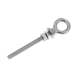 Maxbell Rustproof Durable Corrosion Resistant 316 Stainless Steel Long Lifting Eye Bolt With Nut And Washer M6 X 60mm Silver
