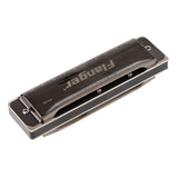 Maxbell 10 Hole 20 Tone Harmonica with Case Key of C for Blues Jazz Rock Folk Music