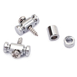 Maxbell 2Pc Guitar Roller String Guide Tree Retainer Guitar Replacements DIY Chrome