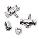 Maxbell 2Pc Guitar Roller String Guide Tree Retainer Guitar Replacements DIY Chrome