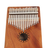 Maxbell Portable 17 Notes C Tone Kalimba Coffee for Kids Music Educational Toys 7.32 x 5.31 x 1.41inch