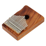 Maxbell Portable 17 Notes C Tone Kalimba Coffee for Kids Music Educational Toys 7.32 x 5.31 x 1.41inch