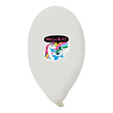 Maxbell 7 Sets Lovely Unicorn Vinyl Stickers And Latex Balloon DIY Craft Party Decor