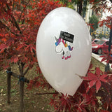Maxbell 7 Sets Lovely Unicorn Vinyl Stickers And Latex Balloon DIY Craft Party Decor