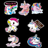 Maxbell 7 Sets Lovely Unicorn Vinyl Stickers And Latex Balloon DIY Craft Party Decor