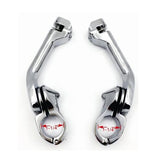 Maxbell 1" 32mm Chrome Highway Short Angled Foot Peg Mount Kit For Harley Touring