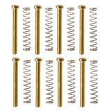 Maxbell Metal 8 Pieces Gold Humbucker Pickup Frame Ring Mounting Screws 3mm Set for Electric Guitar Accessory
