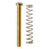 Maxbell Metal 8 Pieces Gold Humbucker Pickup Frame Ring Mounting Screws 3mm Set for Electric Guitar Accessory
