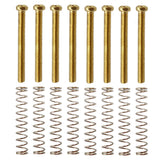 Maxbell Metal 8 Pieces Gold Humbucker Pickup Frame Ring Mounting Screws 3mm Set for Electric Guitar Accessory