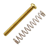 Maxbell Metal 8 Pieces Gold Humbucker Pickup Frame Ring Mounting Screws 3mm Set for Electric Guitar Accessory