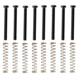 Maxbell Metal 8 Pieces Black Humbucker Pickup Frame Ring Mounting Screws 3mm Set for Electric Guitar Accessory