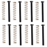 Maxbell Metal 8 Pieces Black Humbucker Pickup Frame Ring Mounting Screws 3mm Set for Electric Guitar Accessory