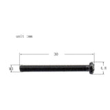 Maxbell Metal 8 Pieces Black Humbucker Pickup Frame Ring Mounting Screws 3mm Set for Electric Guitar Accessory