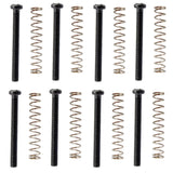 Maxbell Metal 8 Pieces Black Humbucker Pickup Frame Ring Mounting Screws 3mm Set for Electric Guitar Accessory