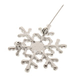 Maxbell Amazing Shiny Silver Rhinestone Frozen Snowflake Brooch Pin Christmas Gift