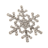 Maxbell Amazing Shiny Silver Rhinestone Frozen Snowflake Brooch Pin Christmas Gift