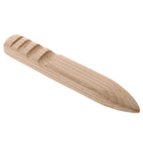 Maxbell New Leather Wood Craft Edge Slicker Multi-Size Wood Burnisher Wood Color